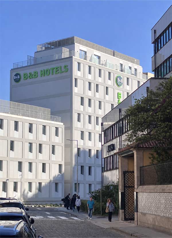 construction neuve,CoBe Portugal,Hotel,requalification espace public,Label BREEAM