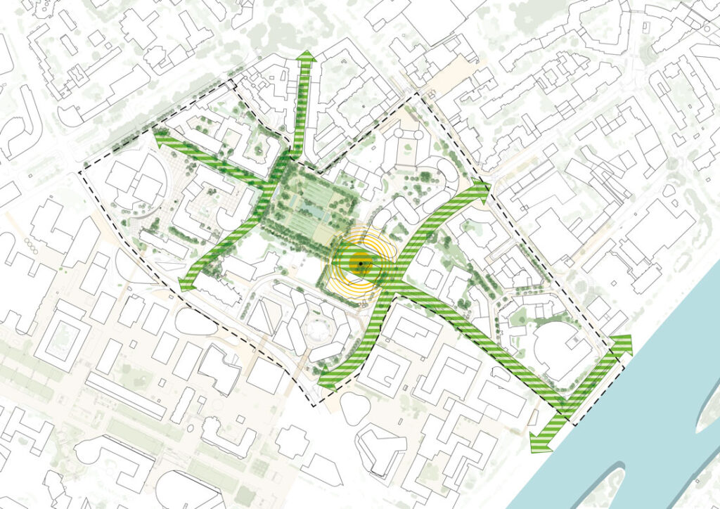 Mapa do site CoBe, la Défense, Courbevoie