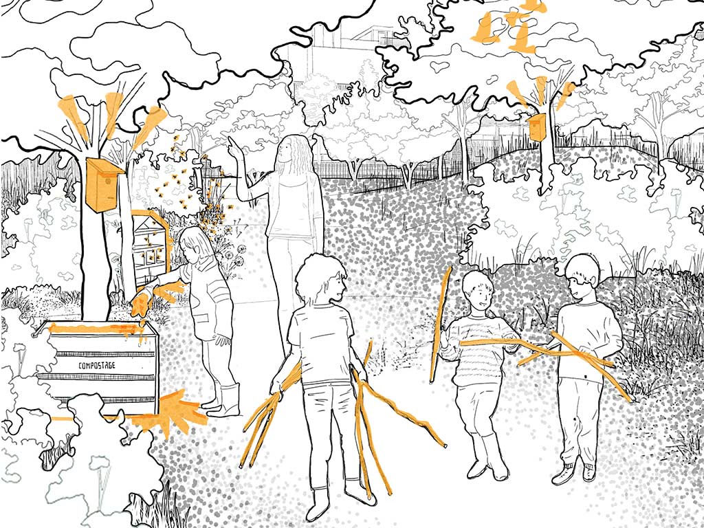 paisaje,nuevos usos,escuela,patio,oasis