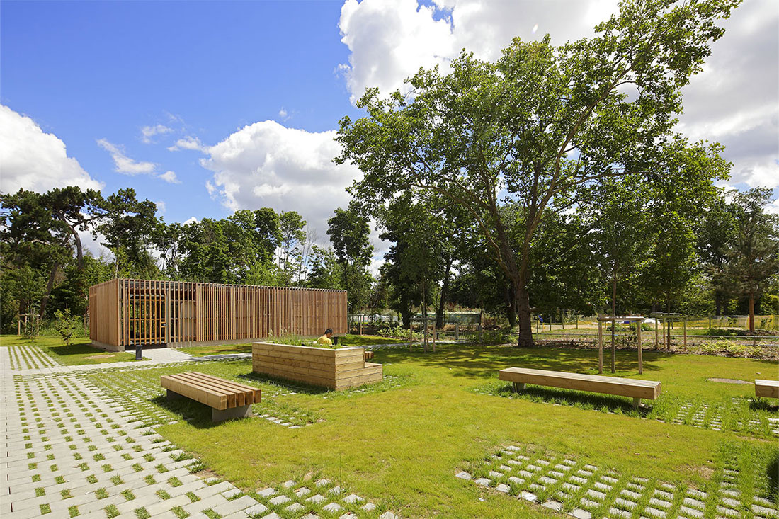 CoBe,Paysage,Coeur d'îlot,Aménagement des espaces extérieurs,Parc,Parc Princesse,Le Vesinet