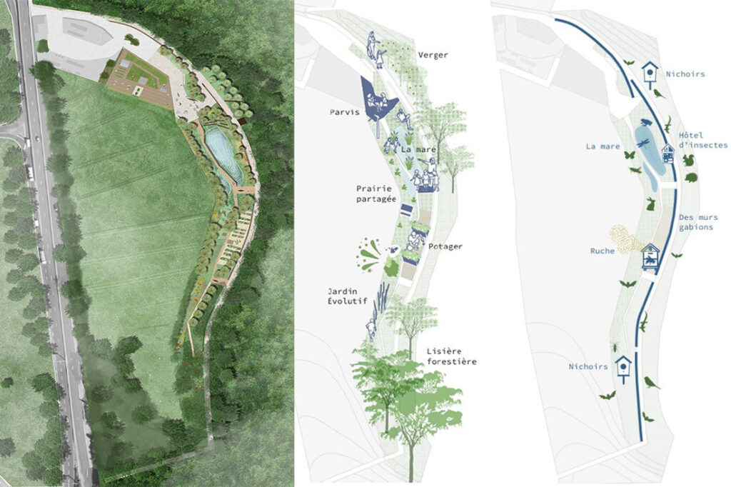 CoBe,paysage,Chatenay,école,durable,parc