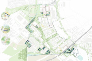 paysage,equipement,Espace public,Mobilité,Aubervilliers,Fort d'Aubervilliers,Grand Paris Aménagement,parvis